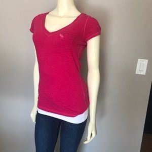 Abercrombie & Fitch V-neck Shirt Size S     #088